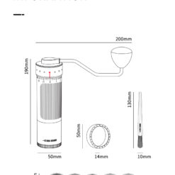 Alternative view of Cối Xay Cà Phê Thủ Công Blade R3 Đen - 5 Lưới Lọc 300-850µm, Điều Chỉnh 180 Bậc, SUS420