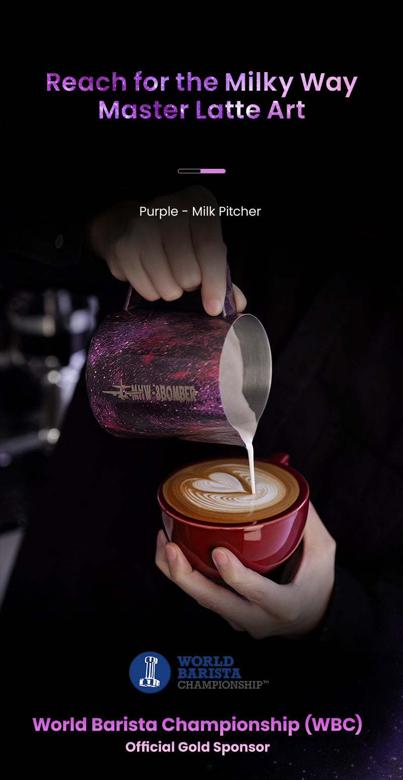 Milk Pitcher 3.0 600ml MHW-3BOMBER miệng tròn Round Spout cho latte art, barista