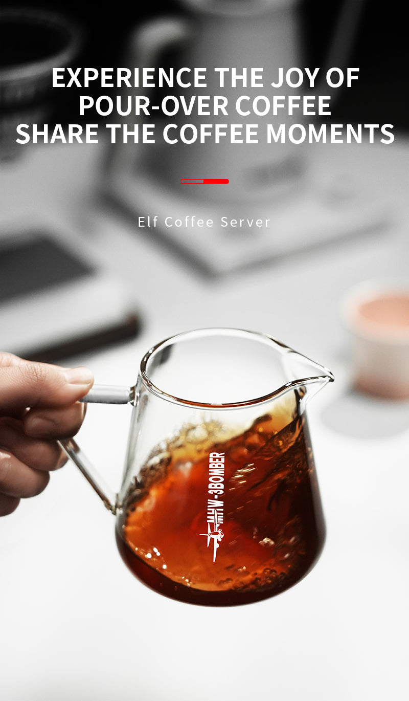 Bình Rót Cà Phê Coffee Sharing 500ml MHW-3BOMBER thủy tinh chịu nhiệt