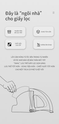 Hộp Đựng Giấy Lọc Snail