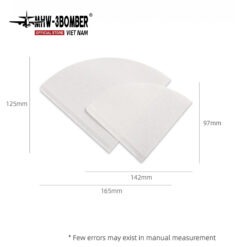 Giấy Lọc Cà Phê V60 Cone MHW-3BOMBER – Chuẩn Pour-Over, Hương Vị Tinh Khiết (2 Size Lớn / Nhỏ)