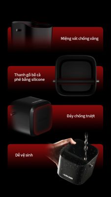 Hộp Đập Bã 1.2L MHW-3BOMBER | Miệng Nghiêng, Chống Văng, Chống Trượt