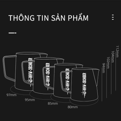 Ca Đánh Sữa 600ml Phiên Bản 5
