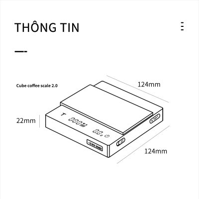 Cân Cà Phê Cube 2.0
