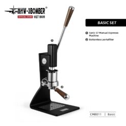 Máy Pha Espresso Lever Manual MHW-3BOMBER Sonic S7 – 58mm Brew Head, Áp Suất 0-12 Bar, Portable Pro