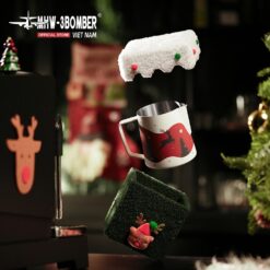Alternative view of Set Ca Đánh Sữa Latte Art Giáng Sinh MHW-3BOMBER – Phiên Bản Noel, Phụ Kiện Barista