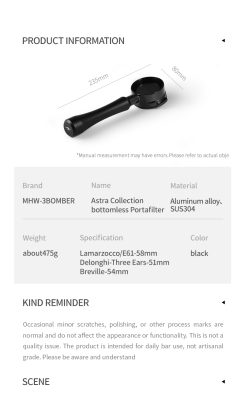 Tay Cầm Không Đáy 51/53/58mm Astra