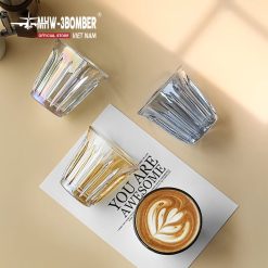 Ly Cà Phê 240ml MHW-3BOMBER | Thủy Tinh Gân 3D Chịu Nhiệt - Ảnh 6