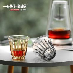 Ly Cà Phê 240ml MHW-3BOMBER | Thủy Tinh Gân 3D Chịu Nhiệt - Ảnh 7