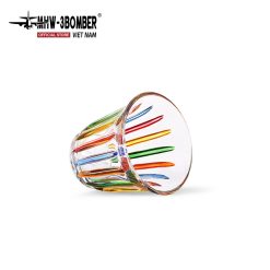 Ly Cà Phê 90/130/200ml MHW-3BOMBER | Thủy Tinh Gân 3D Chịu Nhiệt [chinh_hang]